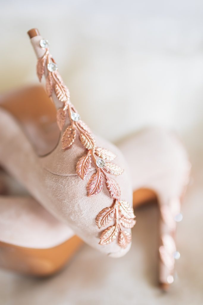 Blush Rose Gold Wedding Heels