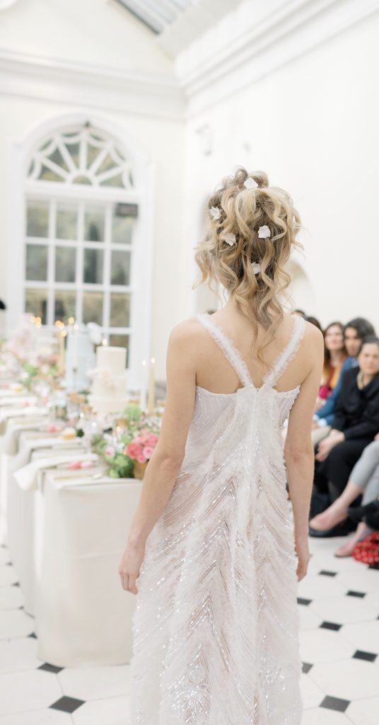 Bridal flower hair pins