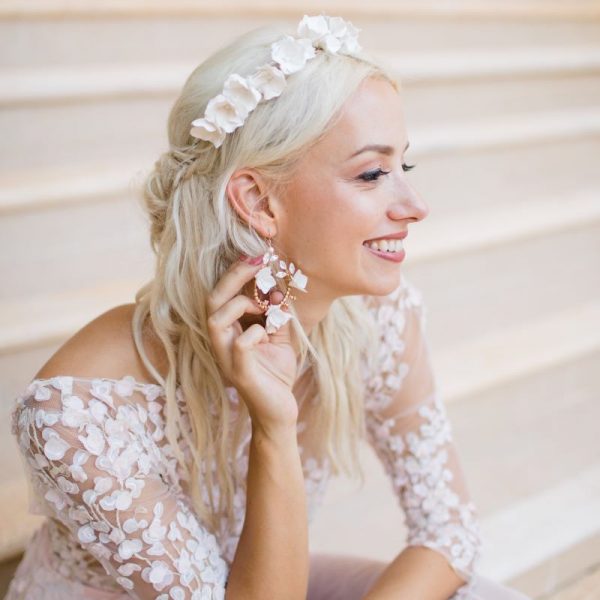 Klara boho bridal earrings