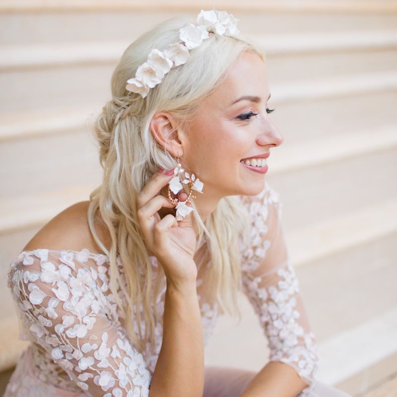 igennem Ciro ugunstige Klara' boho bridal earrings - Rachel Sokhal Bridal Accessories