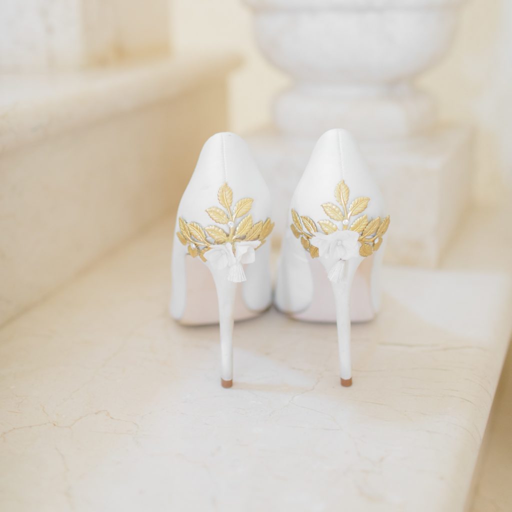 Gold Bridal Shoes