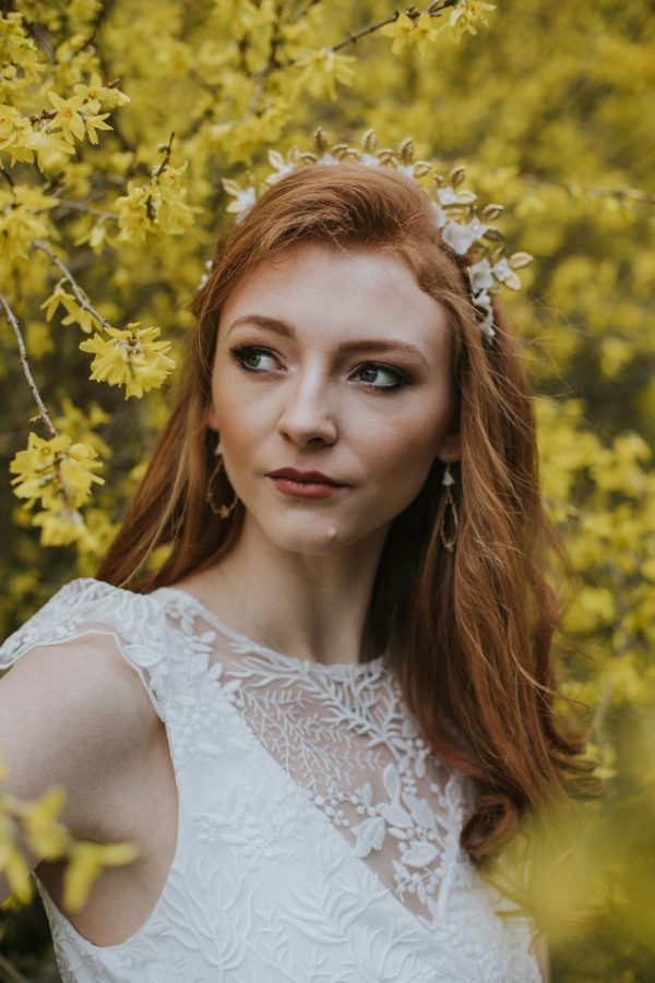 gold bridal crown