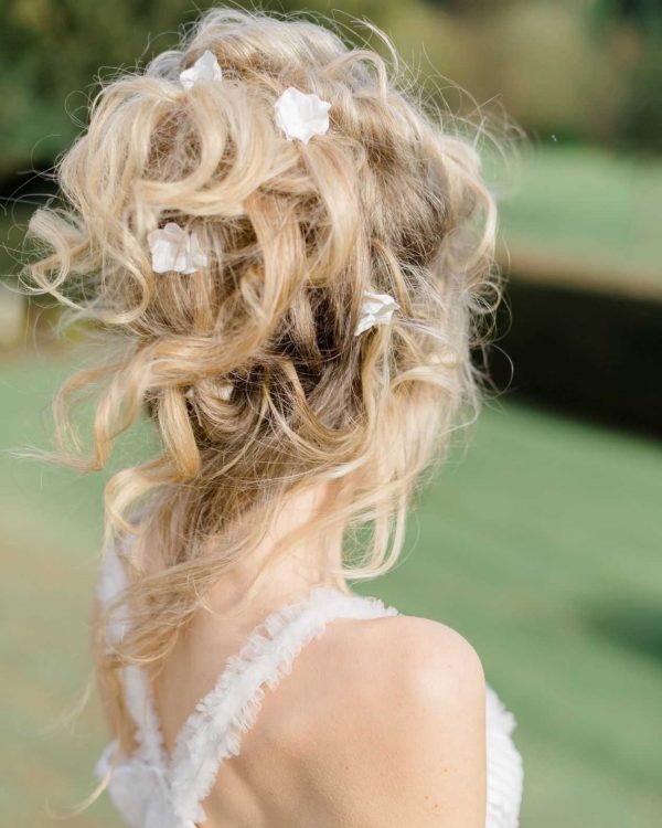 bridal floral hair pins