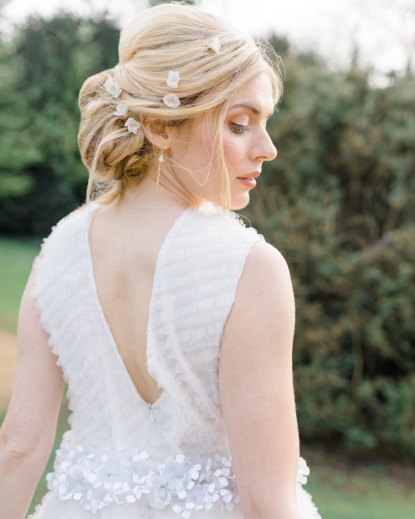 gold bridal drop earrings