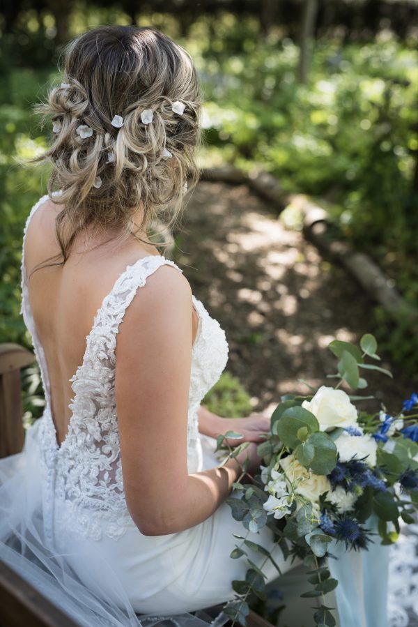 floral bridal hair pins