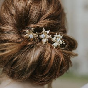 gold bridal hair pins