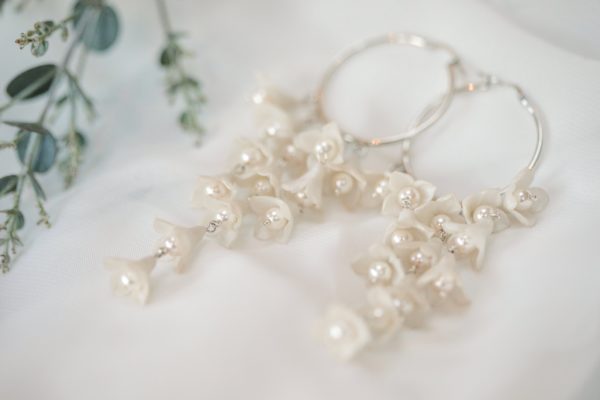 'Mae' statement bridal earrings