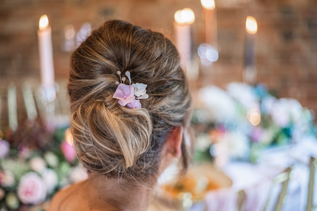 floral hair pin