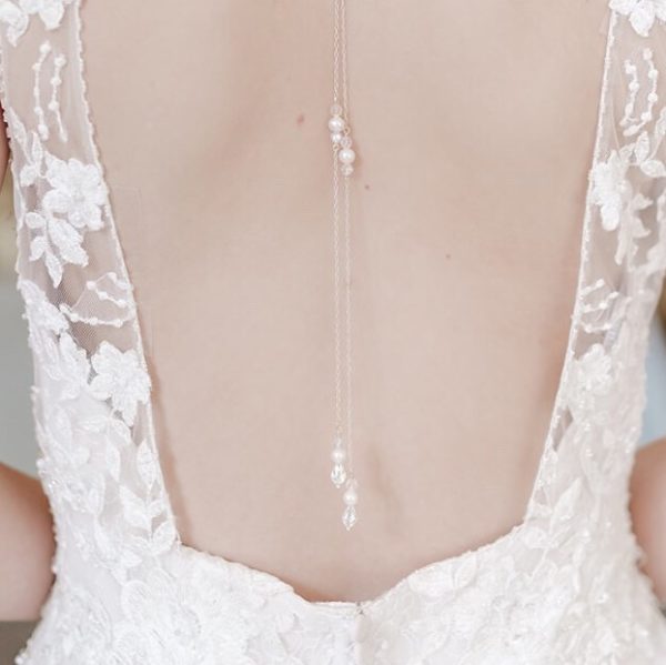 bridal back necklace