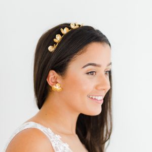 gold bridal headband