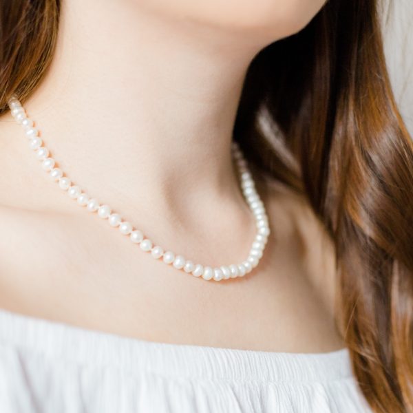 Margaret pearl bridal necklace