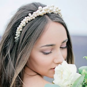 Nadia pearl bridal headband