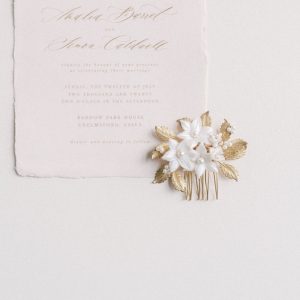 Maribel bridal flower comb