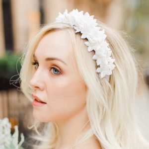 velvet floral headband