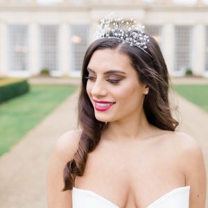 Heidi pearl bridal crown