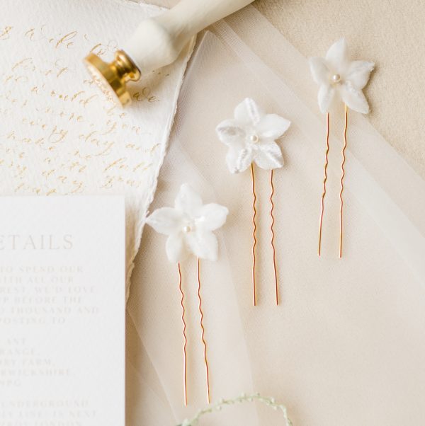 Flower Bridal Hair Pins